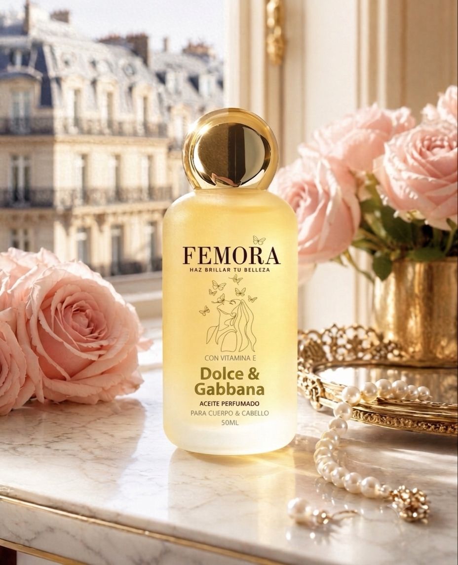 Dolce&Gabbana – Aceite Perfumado Cuerpo y Cabello | Floral Cítrico Italiano | 50ml