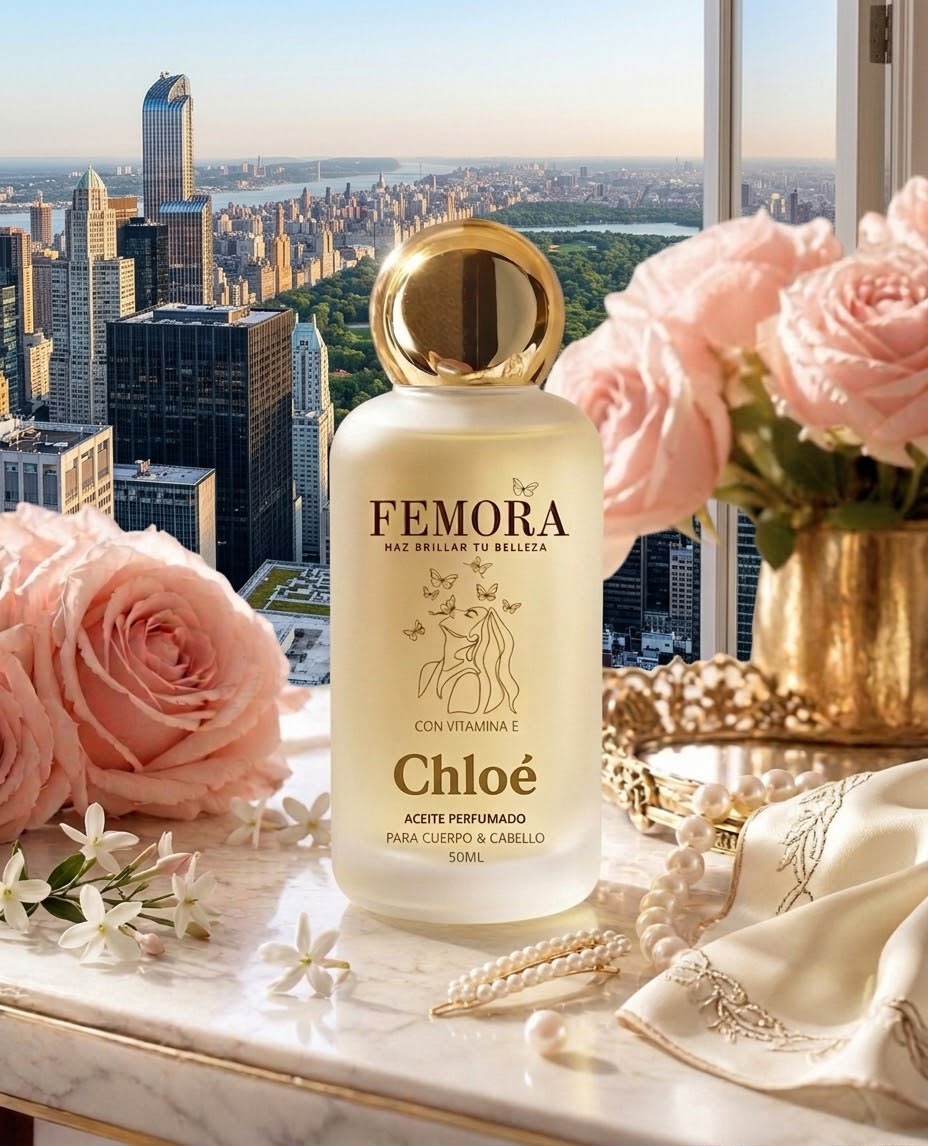 Chloé -Rosa de París – Aceite Perfumado Cuerpo y Cabello | Floral Romántico | 50ml